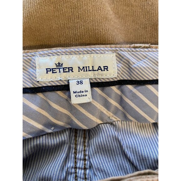 Peter Millar Men's Tan Corduroy Pants Sz 38 Relaxed Fit Casual Office School Y2K - Picture 3 of 10